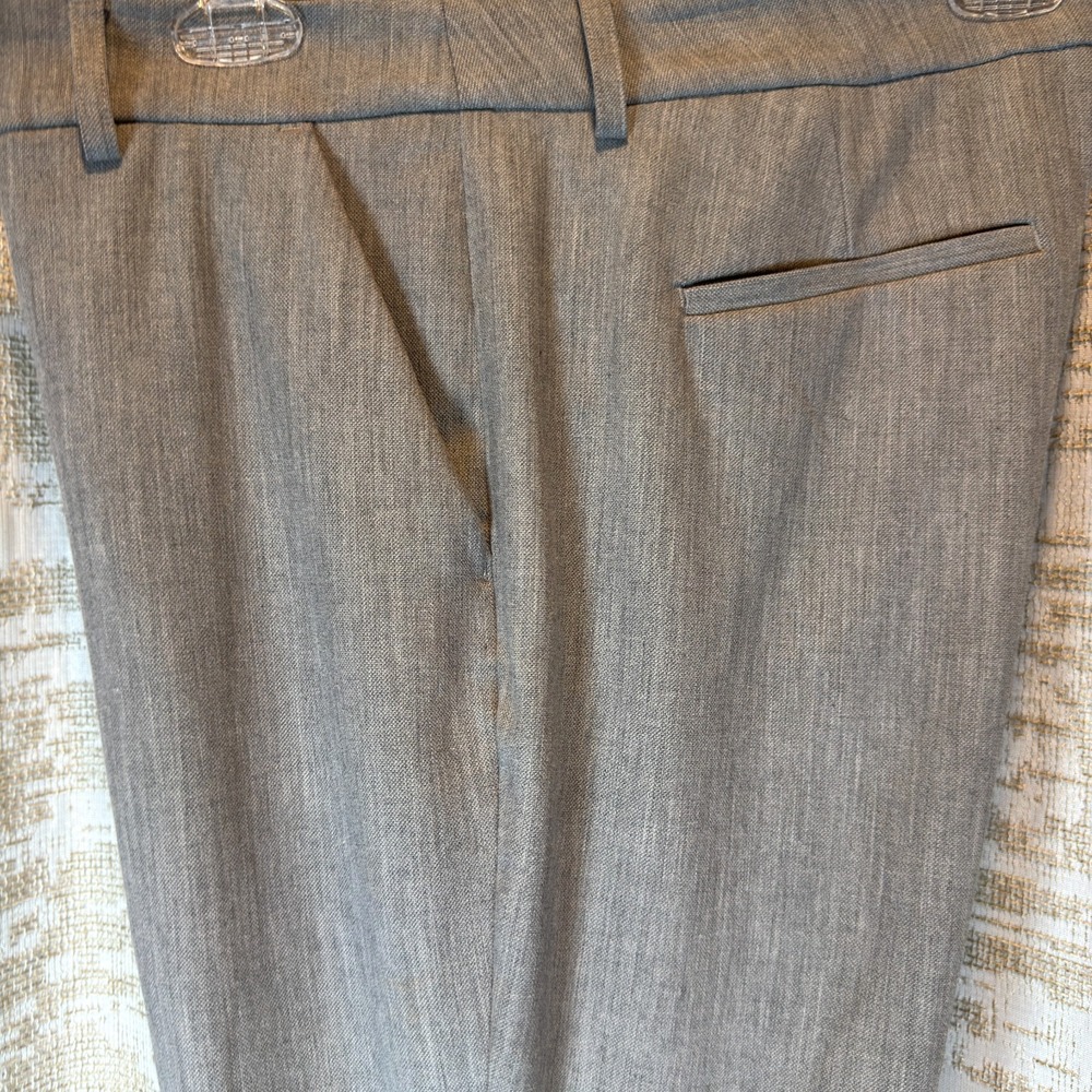 Express Columnist Stretch Barely Boot Pants Women's 12R Mid Rise Heather Gray